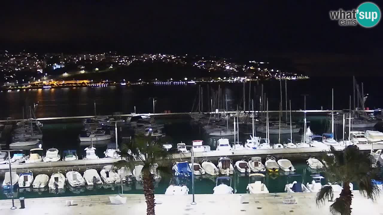 Camera en vivo Koper – puerto deportivo y paseo marítimo desde el Hotel Grand Koper