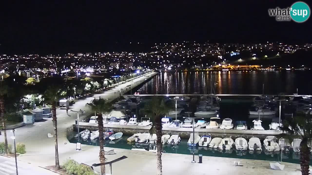 Camera en vivo Koper – puerto deportivo y paseo marítimo desde el Hotel Grand Koper