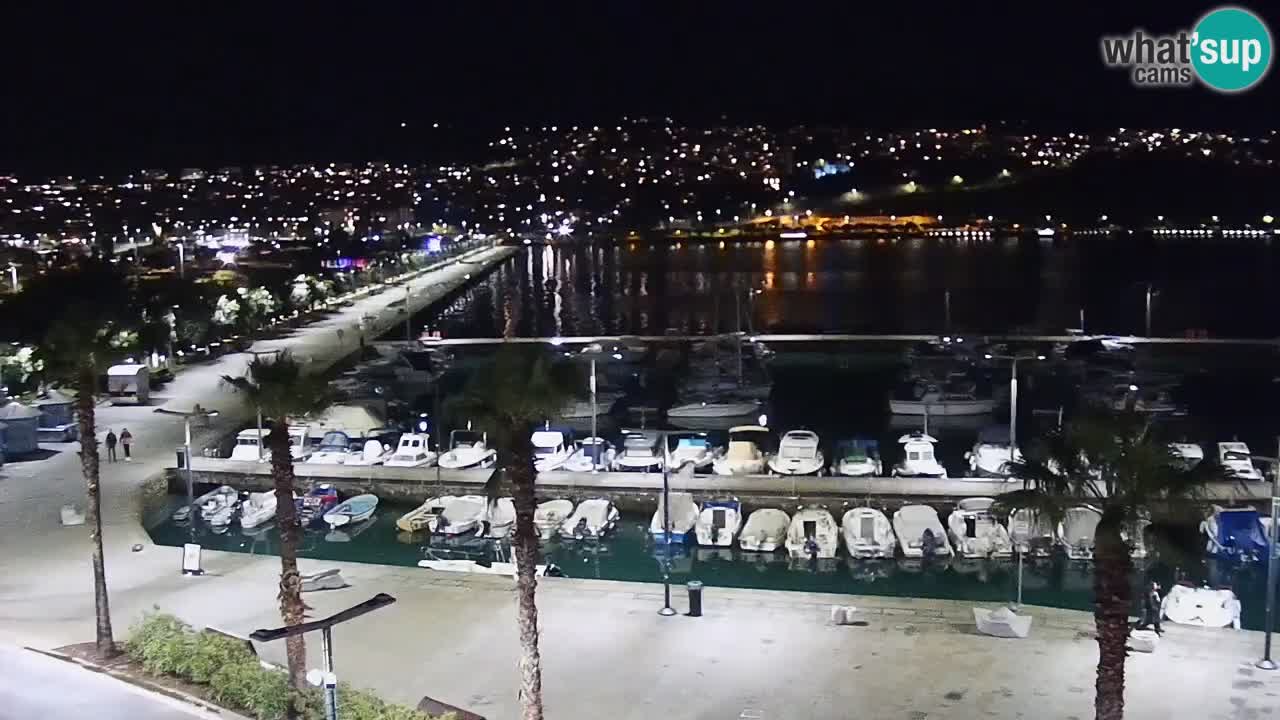 Camera en vivo Koper – puerto deportivo y paseo marítimo desde el Hotel Grand Koper