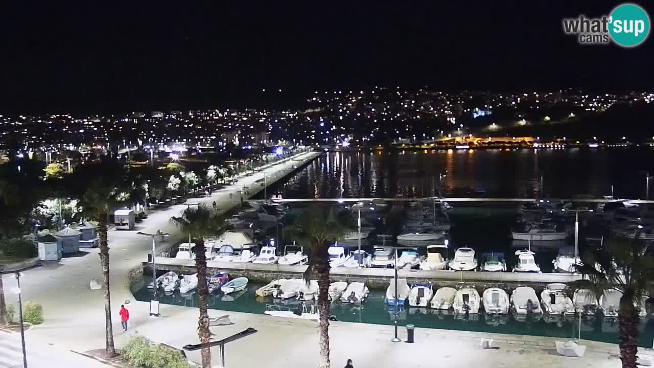 Spletna kamera Koper – Panorama na marino in promenado s Hotela Grand Koper