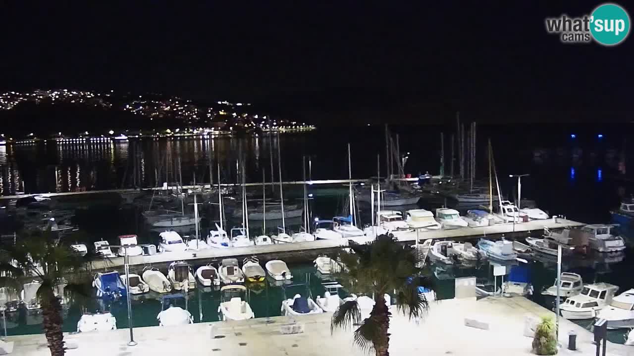 Camera en vivo Koper – puerto deportivo y paseo marítimo desde el Hotel Grand Koper