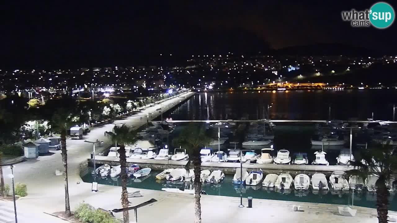 Spletna kamera Koper – Panorama na marino in promenado s Hotela Grand Koper