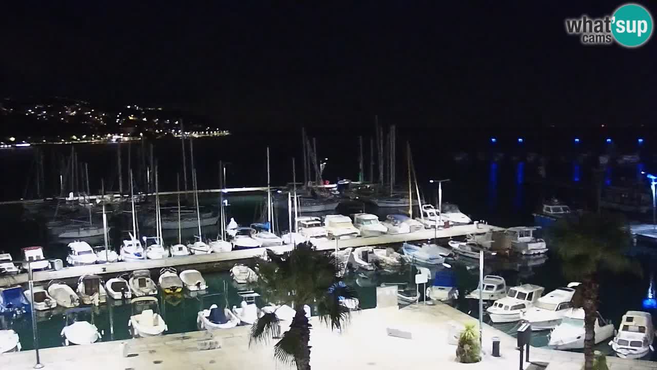 Camera en vivo Koper – puerto deportivo y paseo marítimo desde el Hotel Grand Koper