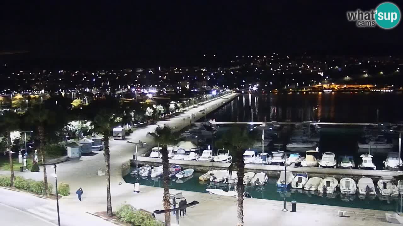 Spletna kamera Koper – Panorama na marino in promenado s Hotela Grand Koper