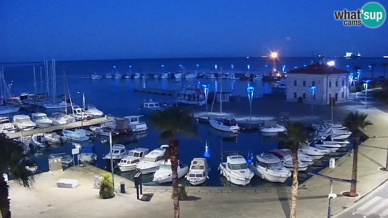 Webcam Capodistria – marina e lungo mare dall’Hotel Grand Koper