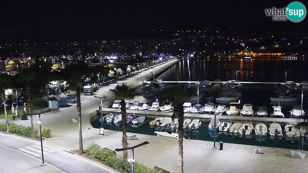 Spletna kamera Koper – Panorama na marino in promenado s Hotela Grand Koper