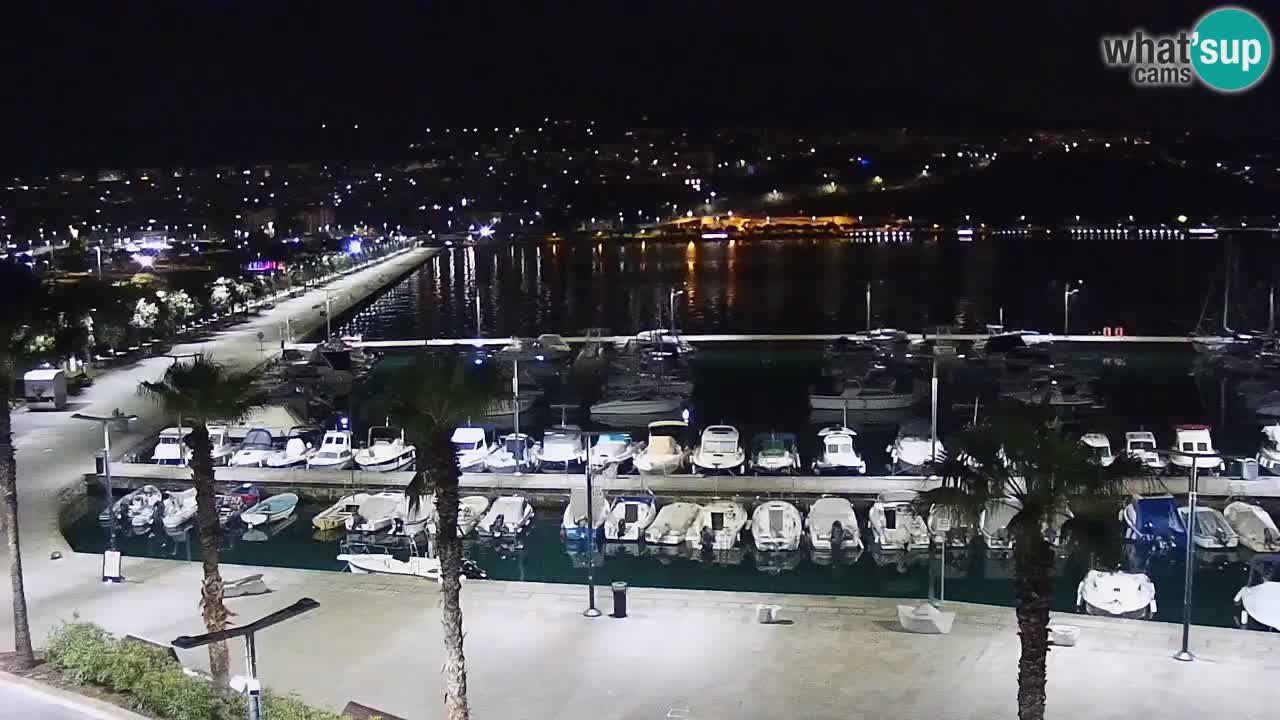 Camera en vivo Koper – puerto deportivo y paseo marítimo desde el Hotel Grand Koper