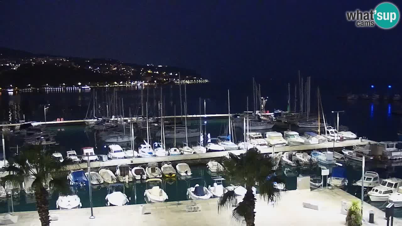 Camera en vivo Koper – puerto deportivo y paseo marítimo desde el Hotel Grand Koper