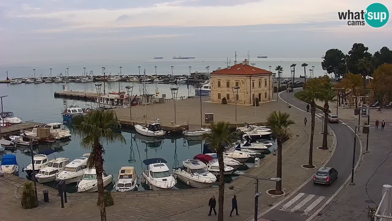 Luka Kopar uživo web kamera – Turistički terminal i teretna luka – Slovenija