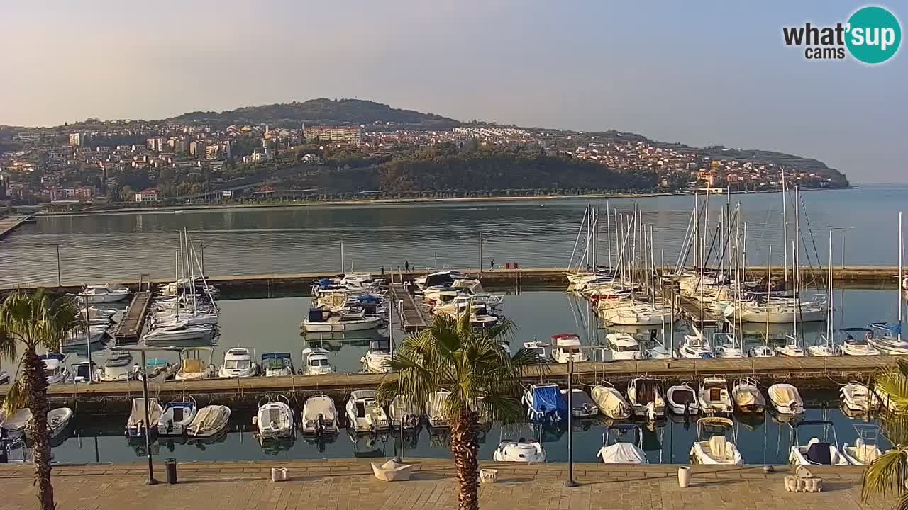 Webcam Capodistria – marina e lungo mare dall’Hotel Grand Koper