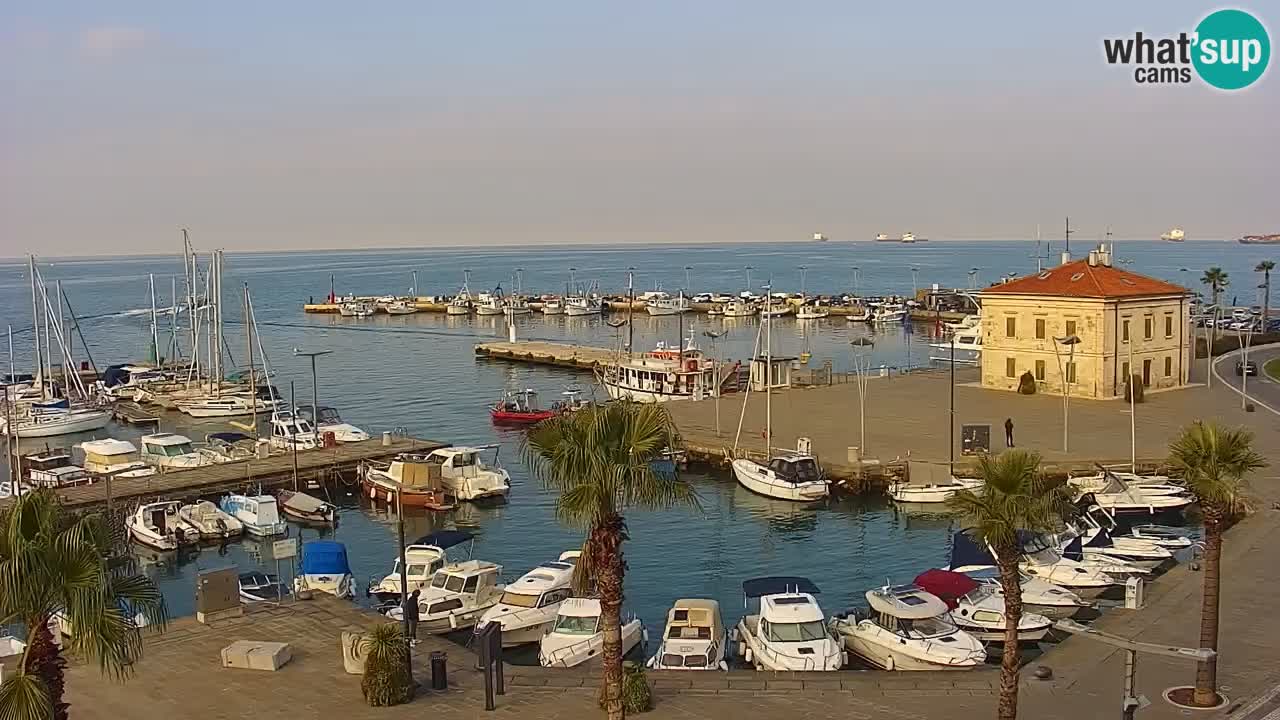 Webcam Capodistria – marina e lungo mare dall’Hotel Grand Koper