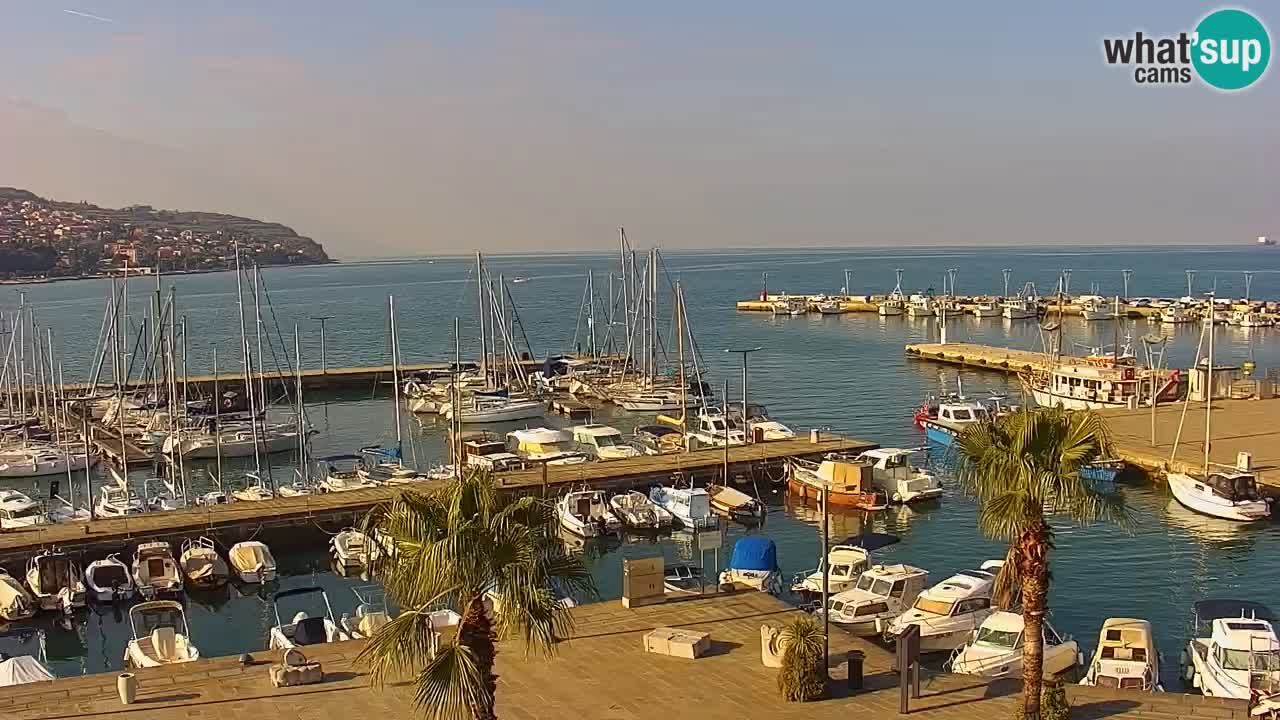 Webcam Capodistria – marina e lungo mare dall’Hotel Grand Koper