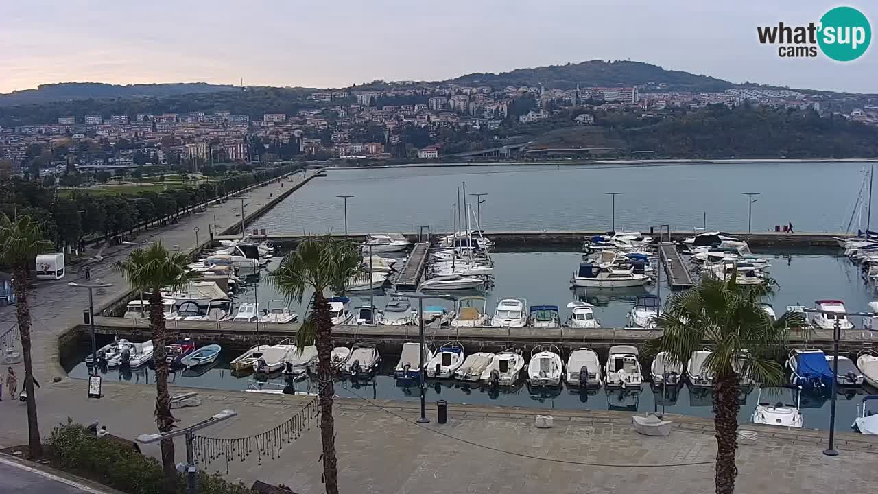 Il porto di Koper – Capodistria live webcam – porto crociere e mercantile – Slovenia