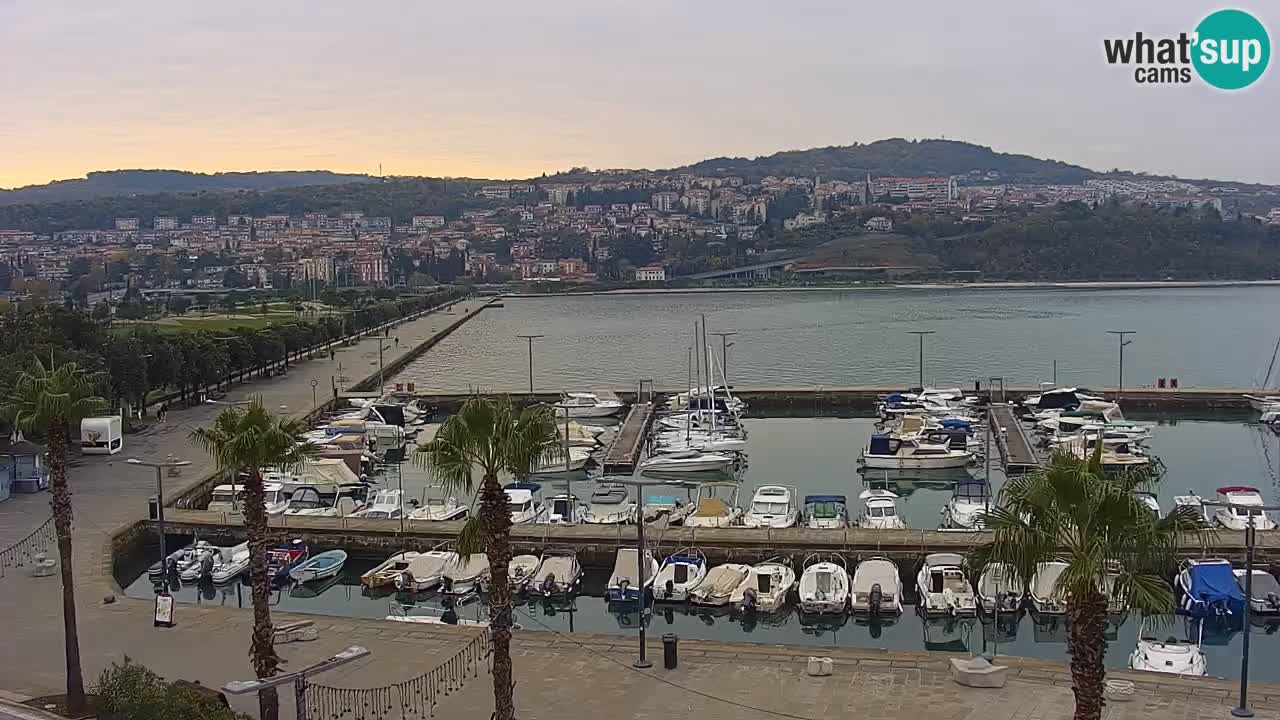 Webcam Capodistria – marina e lungo mare dall’Hotel Grand Koper