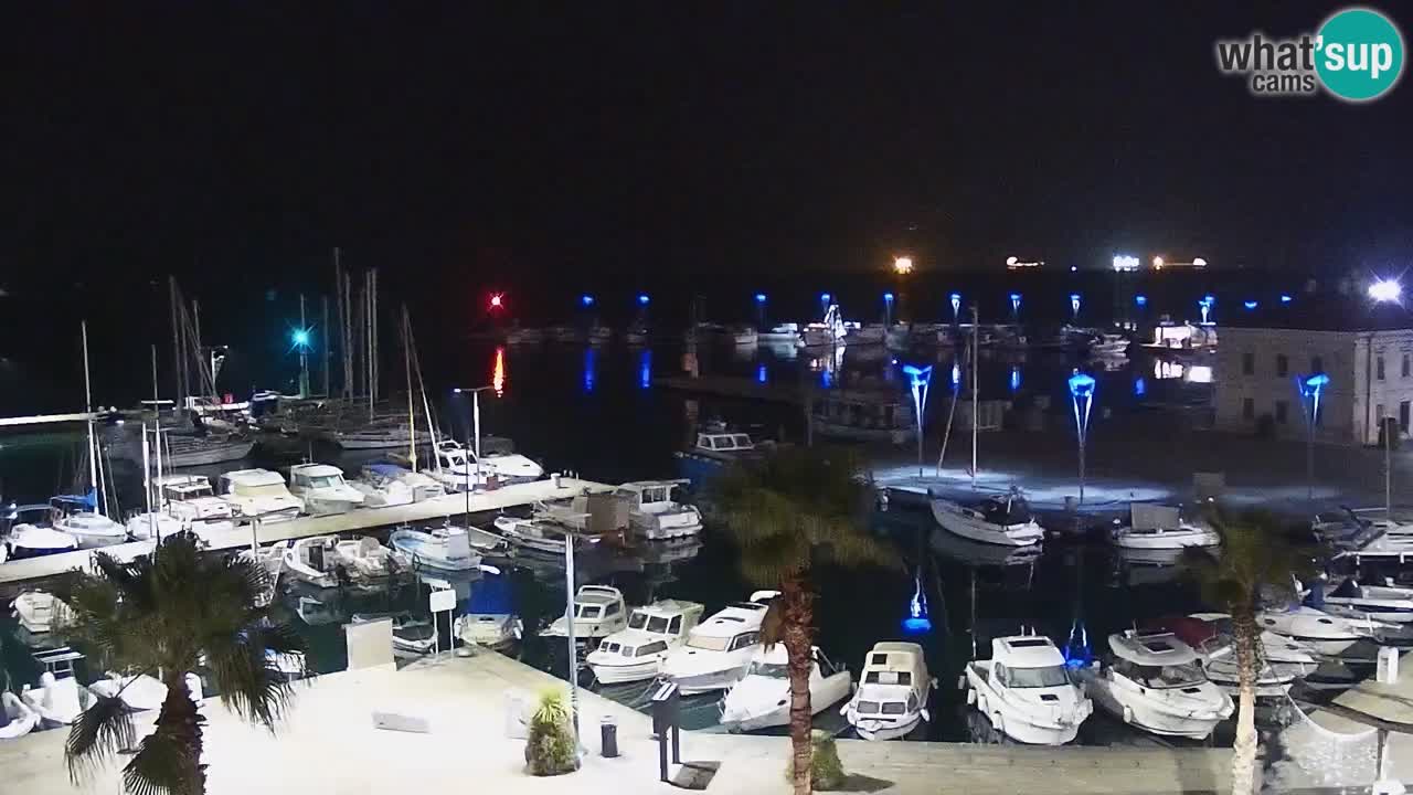 Camera en vivo Koper – puerto deportivo y paseo marítimo desde el Hotel Grand Koper