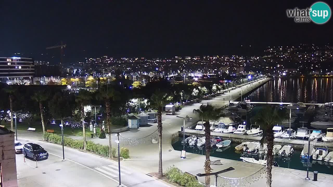 Camera en vivo Koper – puerto deportivo y paseo marítimo desde el Hotel Grand Koper