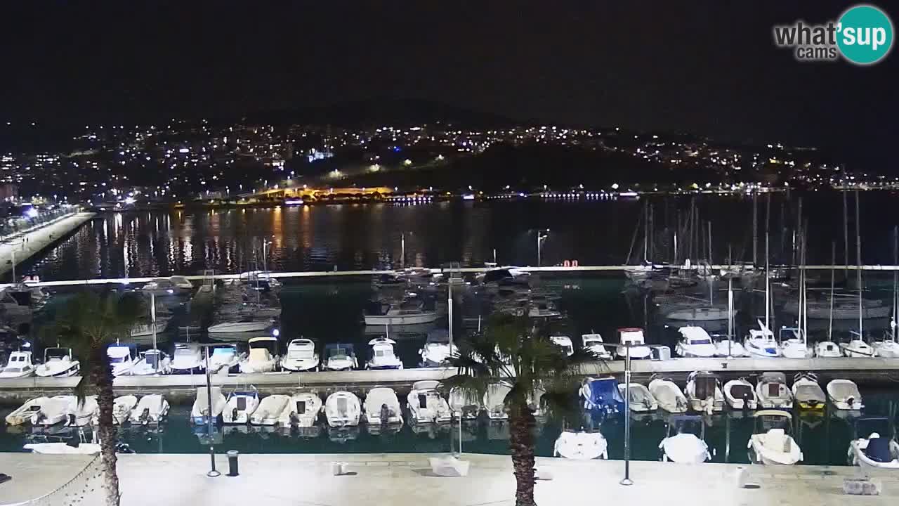 Spletna kamera Koper – Panorama na marino in promenado s Hotela Grand Koper