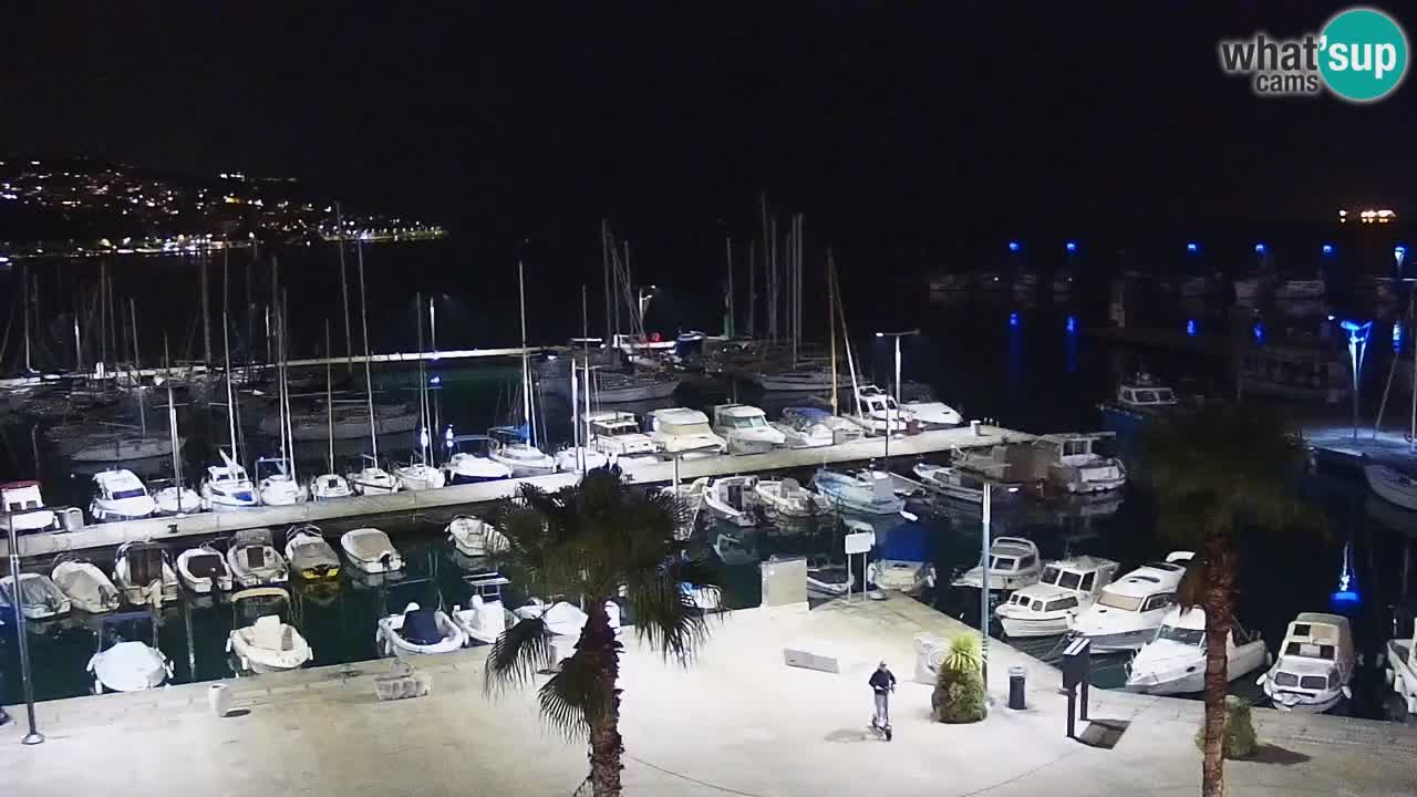 Webcam Capodistria – marina e lungo mare dall’Hotel Grand Koper