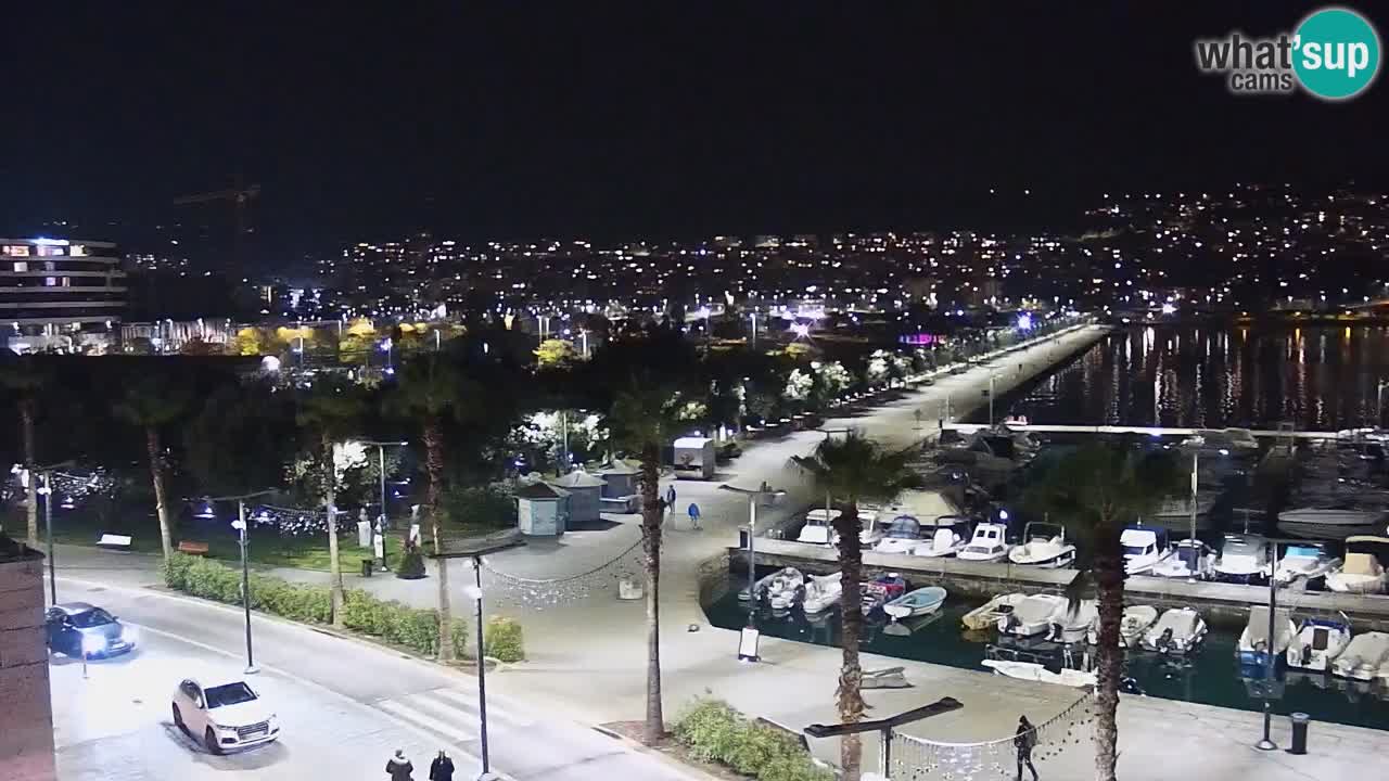 Spletna kamera Koper – Panorama na marino in promenado s Hotela Grand Koper