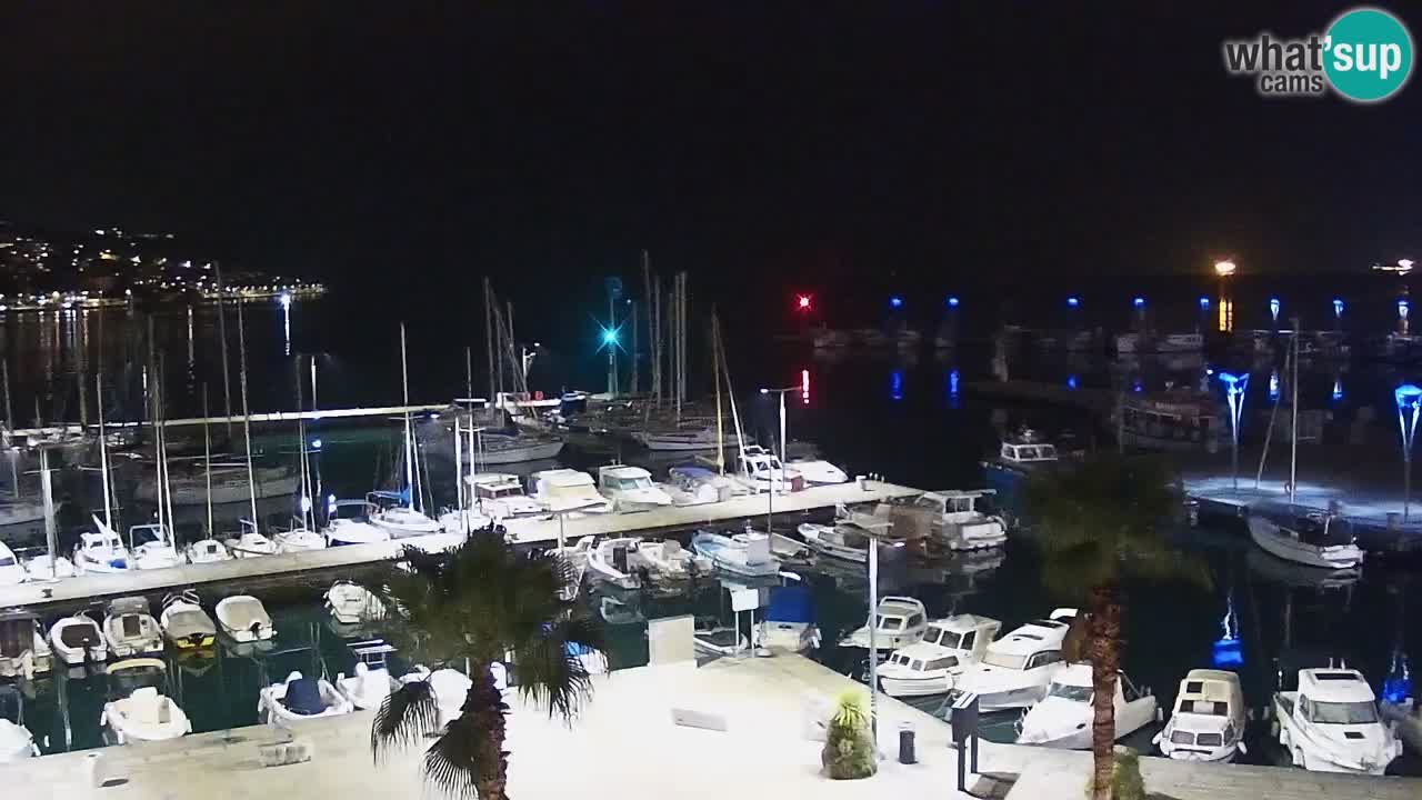 Camera en vivo Koper – puerto deportivo y paseo marítimo desde el Hotel Grand Koper