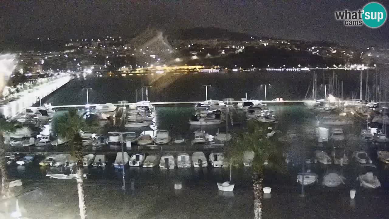 Camera en vivo Koper – puerto deportivo y paseo marítimo desde el Hotel Grand Koper