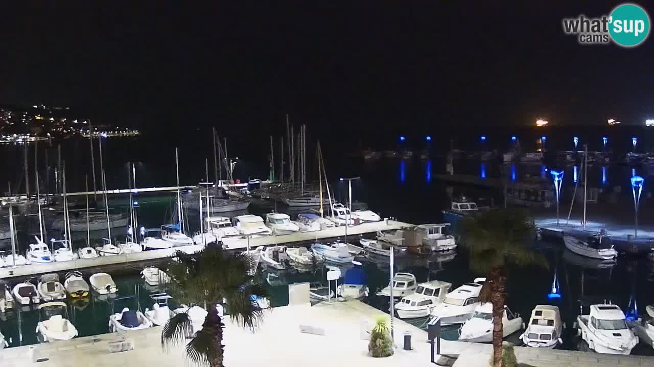 Camera en vivo Koper – puerto deportivo y paseo marítimo desde el Hotel Grand Koper