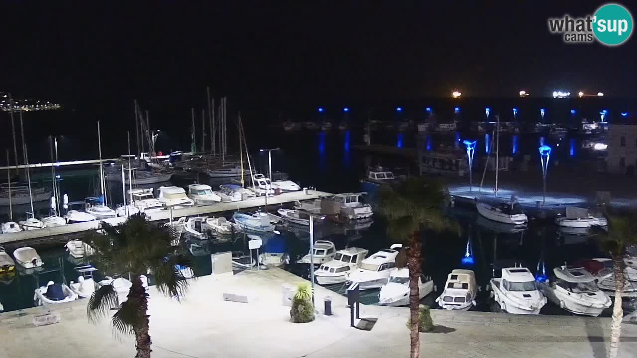 Camera en vivo Koper – puerto deportivo y paseo marítimo desde el Hotel Grand Koper