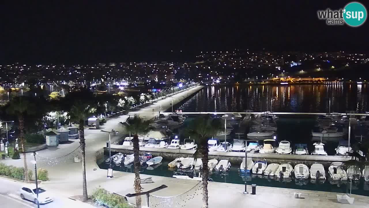 Spletna kamera Koper – Panorama na marino in promenado s Hotela Grand Koper