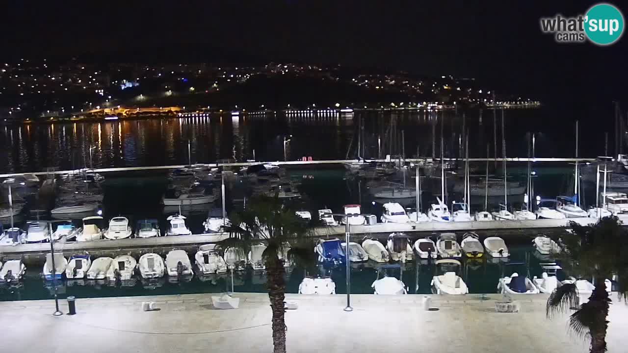 Camera en vivo Koper – puerto deportivo y paseo marítimo desde el Hotel Grand Koper