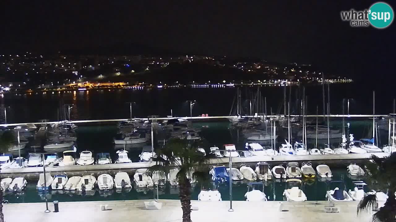 Camera en vivo Koper – puerto deportivo y paseo marítimo desde el Hotel Grand Koper