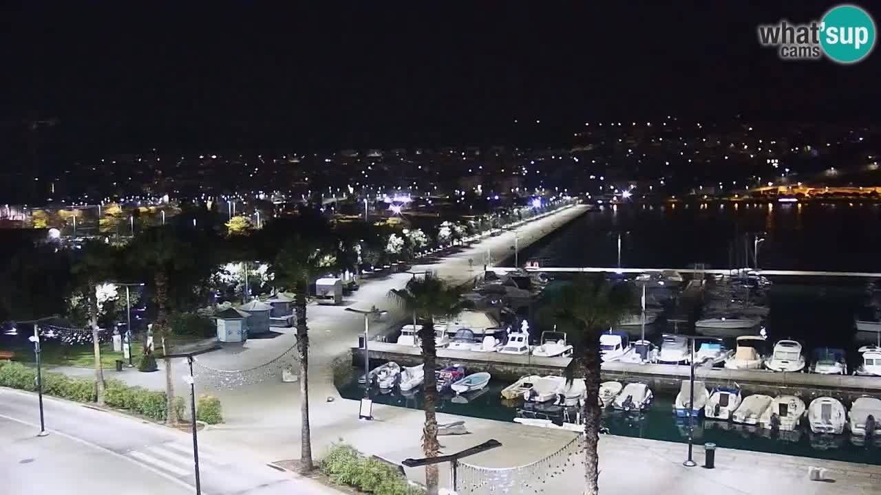 Camera en vivo Koper – puerto deportivo y paseo marítimo desde el Hotel Grand Koper