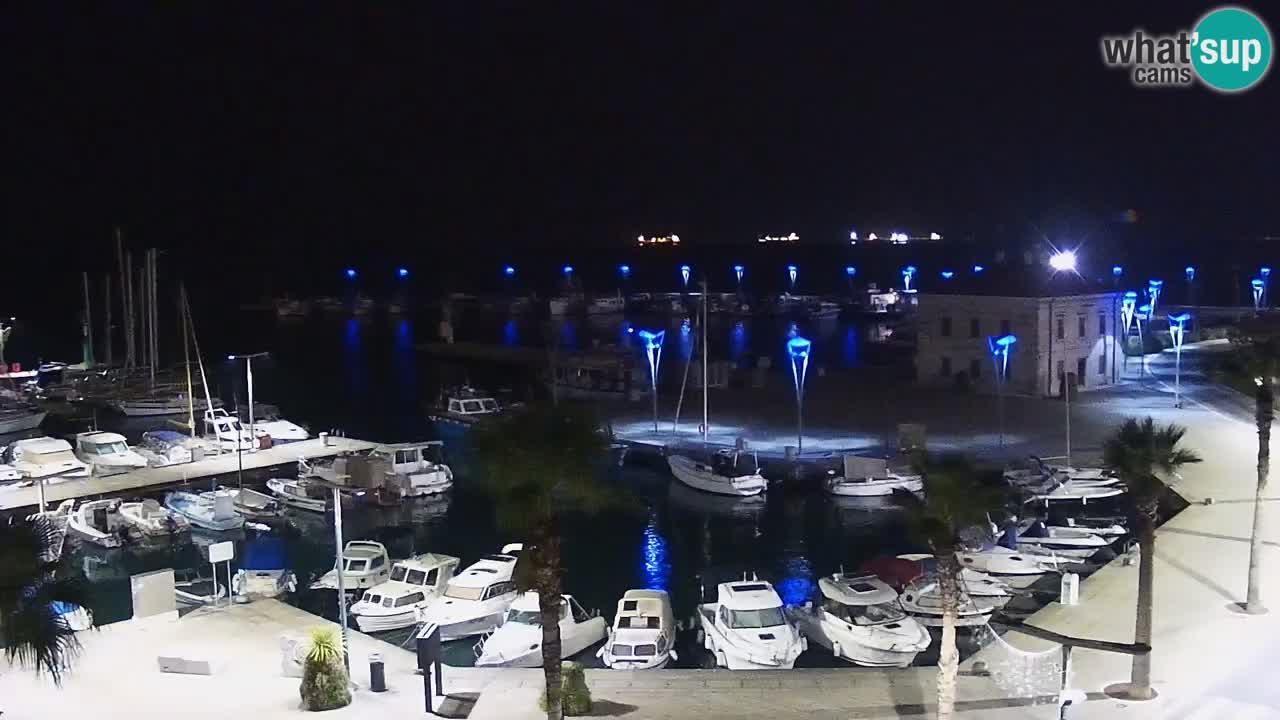 Camera en vivo Koper – puerto deportivo y paseo marítimo desde el Hotel Grand Koper