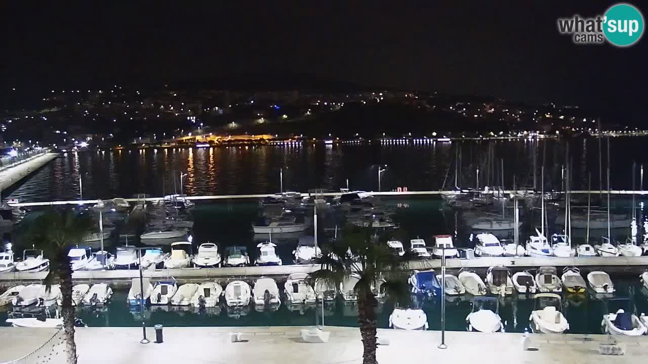 Spletna kamera Koper – Panorama na marino in promenado s Hotela Grand Koper