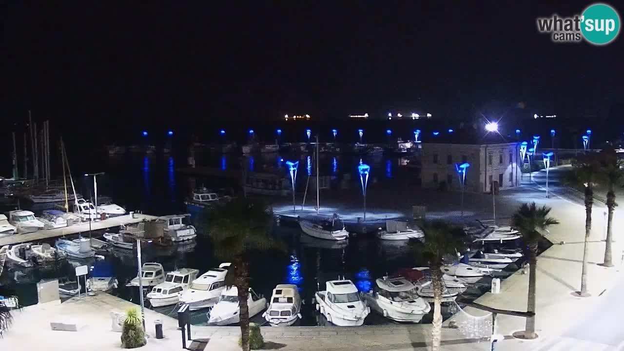 Camera en vivo Koper – puerto deportivo y paseo marítimo desde el Hotel Grand Koper