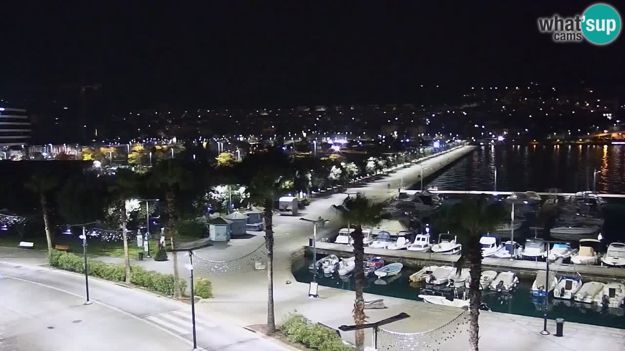 Spletna kamera Koper – Panorama na marino in promenado s Hotela Grand Koper