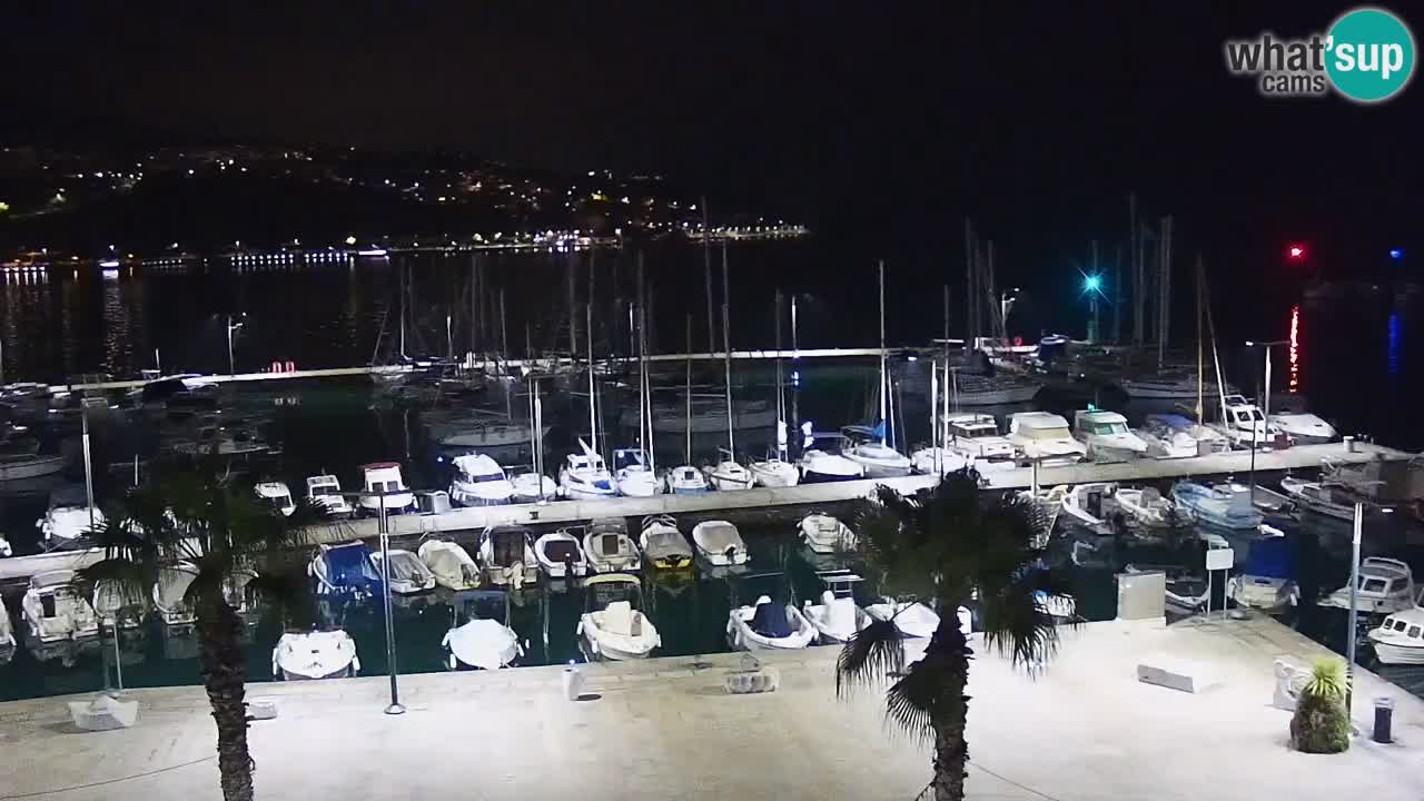 Camera en vivo Koper – puerto deportivo y paseo marítimo desde el Hotel Grand Koper