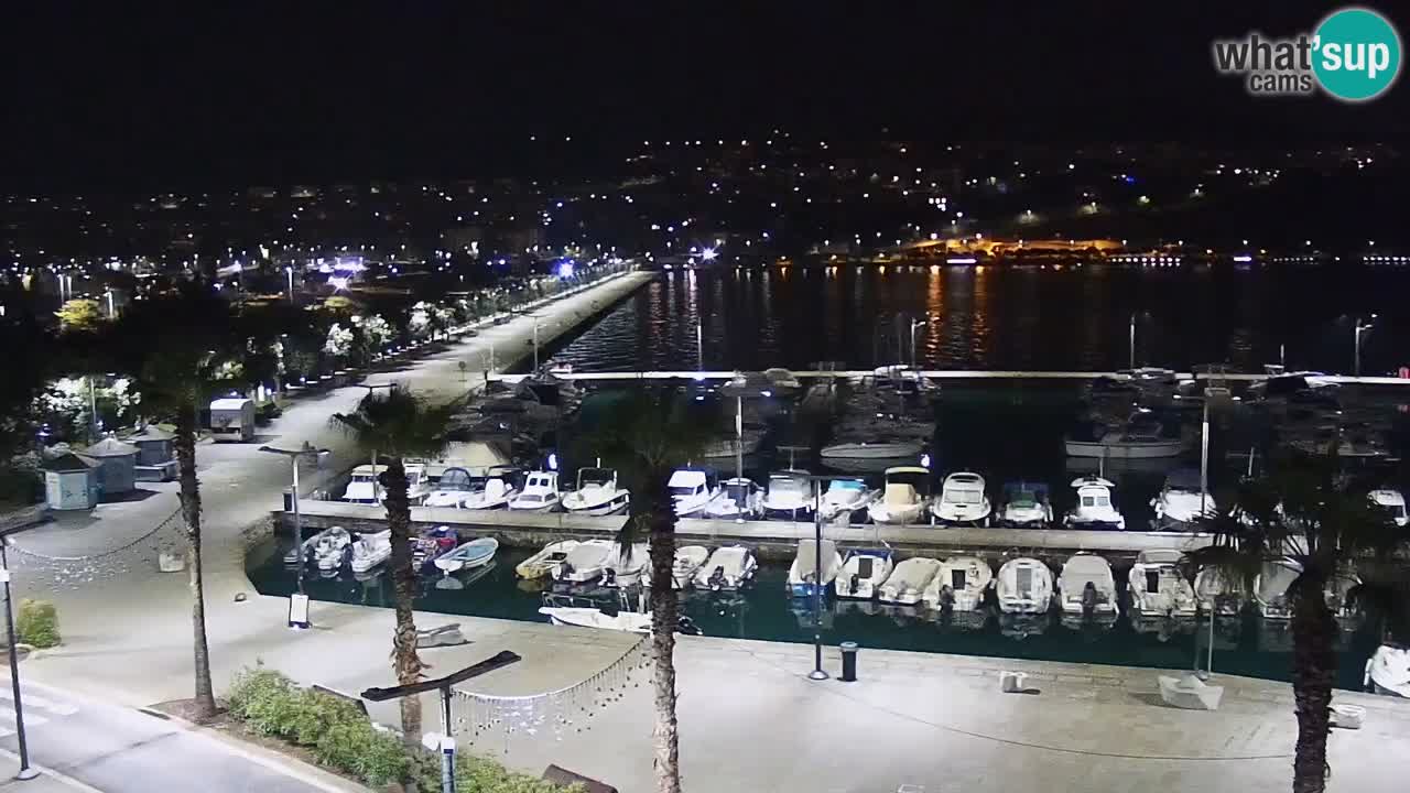 Spletna kamera Koper – Panorama na marino in promenado s Hotela Grand Koper