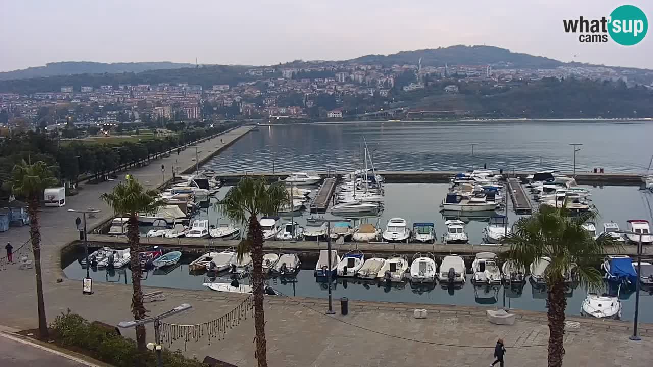 Webcam Capodistria – marina e lungo mare dall’Hotel Grand Koper