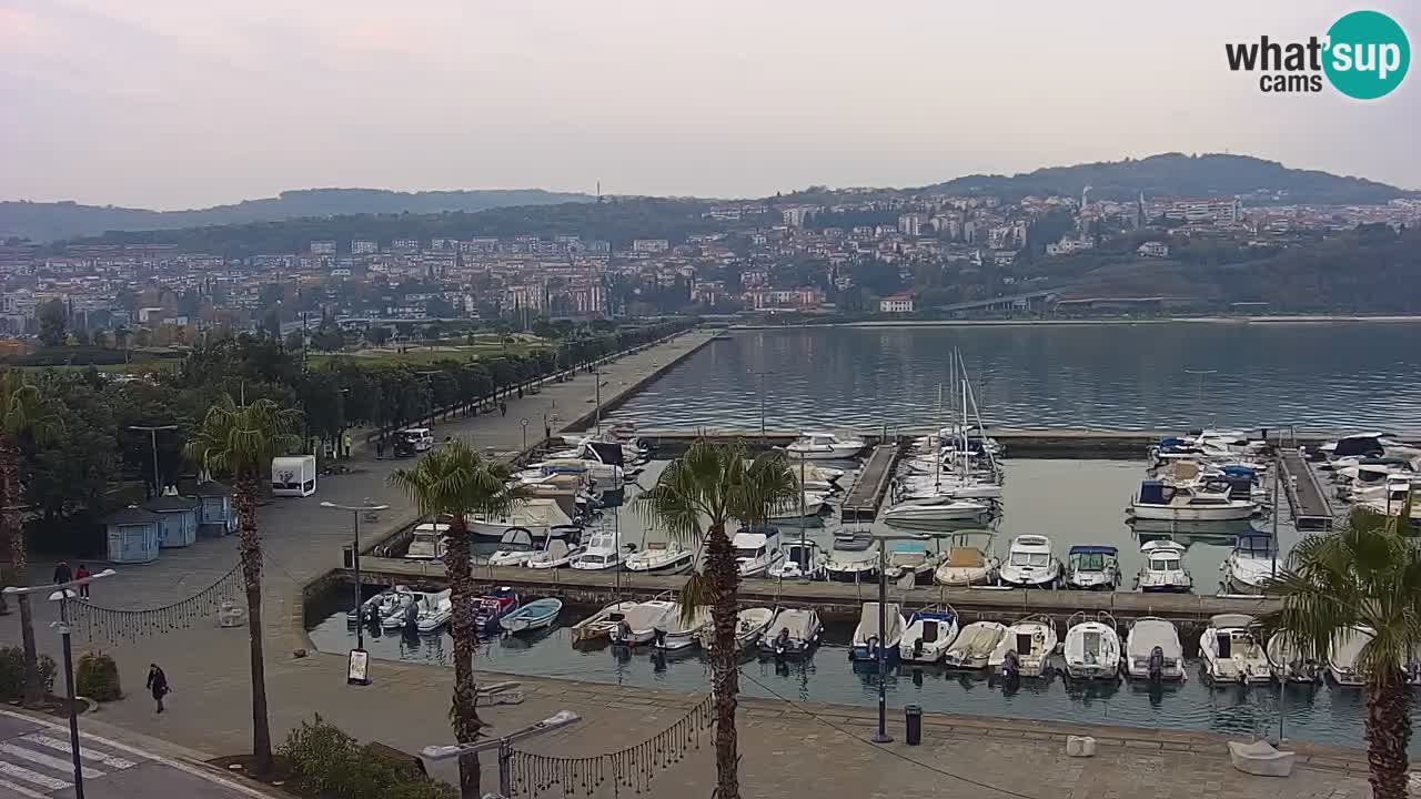 Il porto di Koper – Capodistria live webcam – porto crociere e mercantile – Slovenia