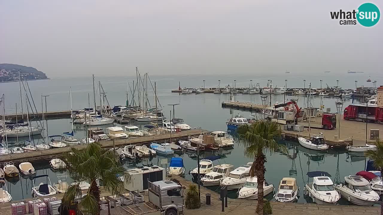 Webcam Capodistria – marina e lungo mare dall’Hotel Grand Koper