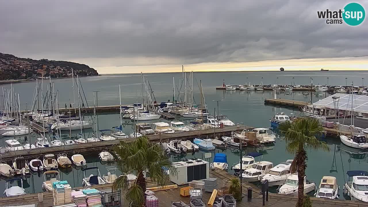 Il porto di Koper – Capodistria live webcam – porto crociere e mercantile – Slovenia