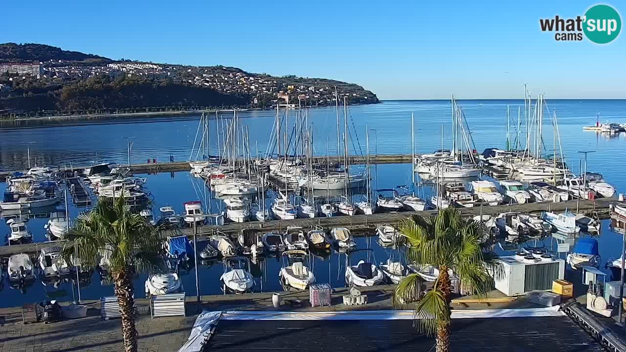 Webcam Capodistria – marina e lungo mare dall’Hotel Grand Koper