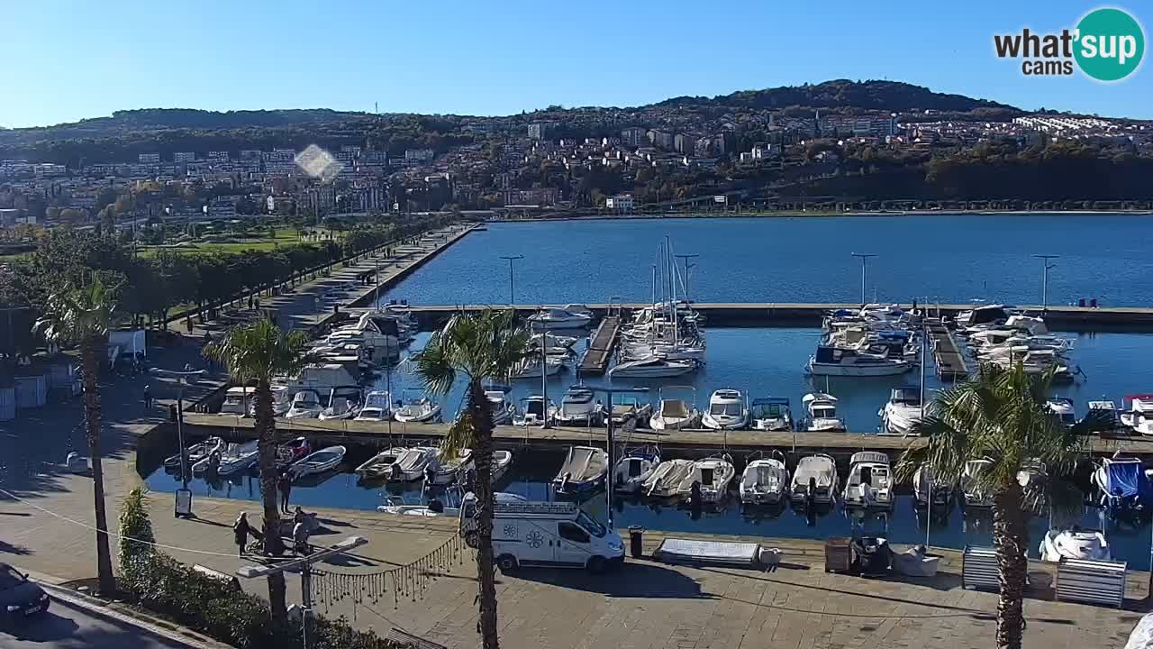 Web kamera Koper – marina i promenada – hotel Grand Koper