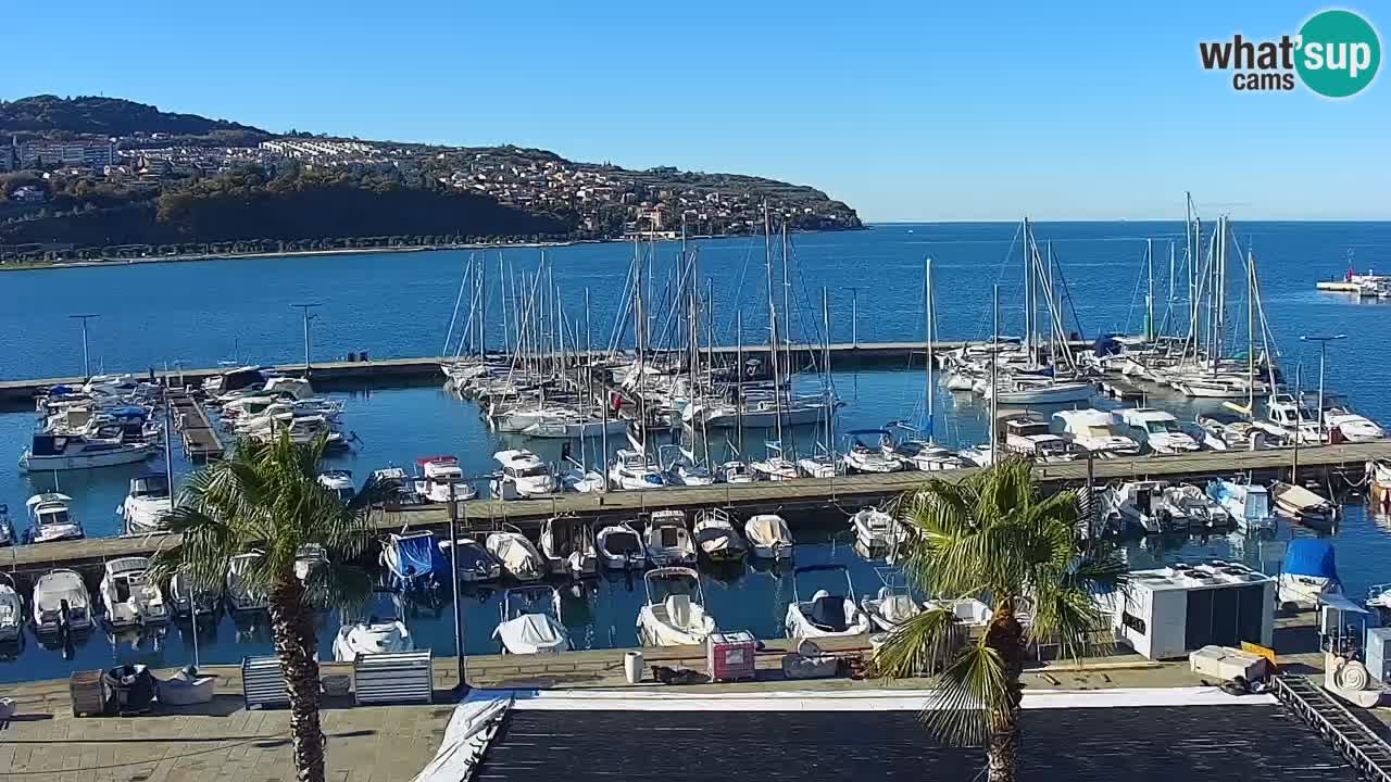 Webcam Capodistria – marina e lungo mare dall’Hotel Grand Koper