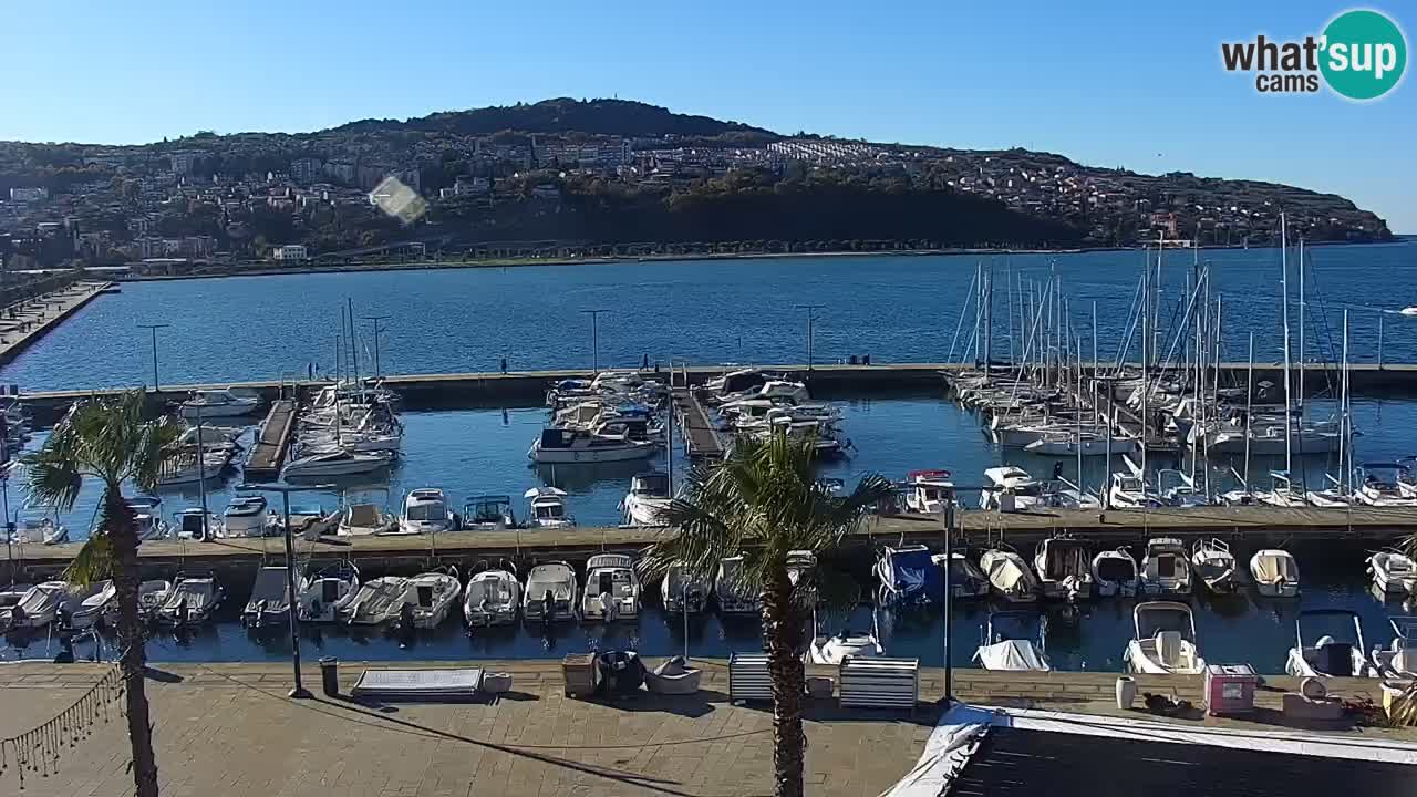 Webcam Capodistria – marina e lungo mare dall’Hotel Grand Koper