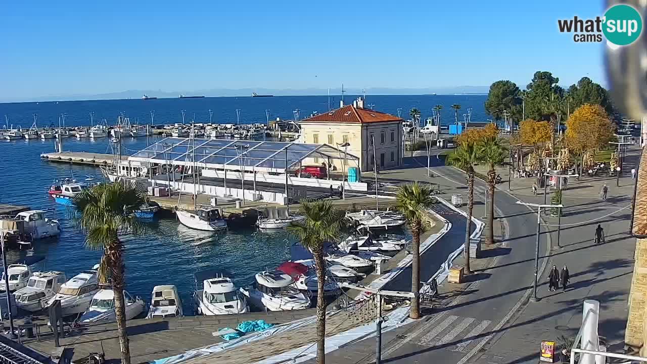 Webcam en vivo del Puerto de Koper – puerto de carga y cruceros – Eslovenia