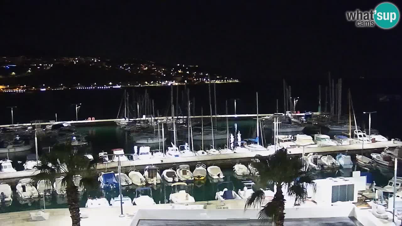 Camera en vivo Koper – puerto deportivo y paseo marítimo desde el Hotel Grand Koper