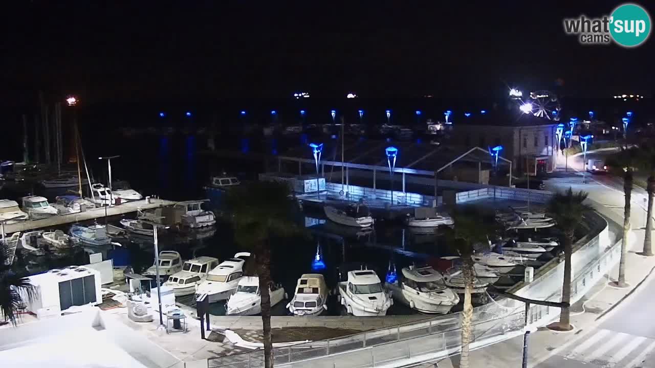 Webcam Capodistria – marina e lungo mare dall’Hotel Grand Koper