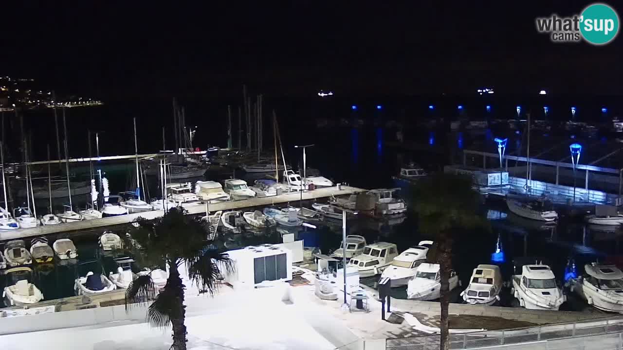 Webcam Capodistria – marina e lungo mare dall’Hotel Grand Koper