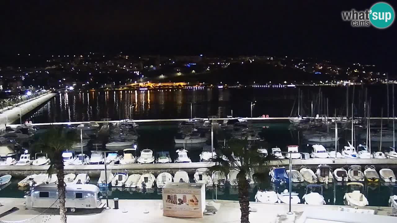 Spletna kamera Koper – Panorama na marino in promenado s Hotela Grand Koper